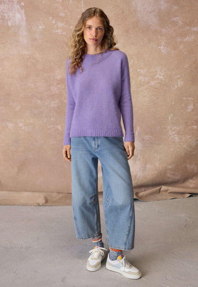 Knitted sweater, Lilac, completeTheLook