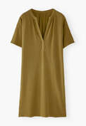 Short jersey dress, Bronze olive, webstill