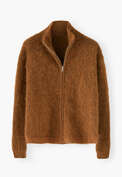 Zip-up sweater, Burnt copper, webstill