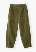 Relaxed carrot-fit cords, Dark Khaki, webstill