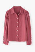 Button-through cord blouse, Dark rose, webstill