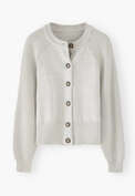 Batwing cardigan, Light grey, webstill