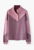 Striped sweatshirt, Rose, webstill