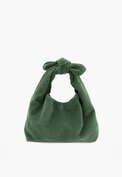 Cord tie-handle bag, Emerald, webstill