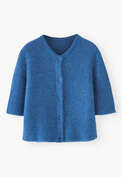 Short-sleeved cardigan, Royal blue, webstill