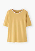 Jersey T-shirt, Warm yellow, webstill