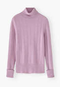 Roll-neck sweater, Pink mauve, webstill