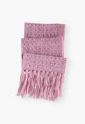 Crochet-stitch scarf, Pink lavender, webstill