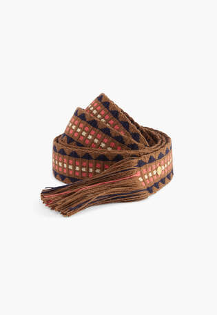 Fringed belt, Coffee watermelon, webstill