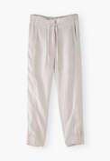 Tapered trousers, Warm grey, webstill