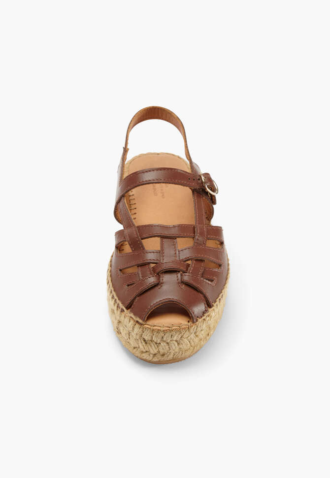 Platform sandals, Brown, completeTheLook