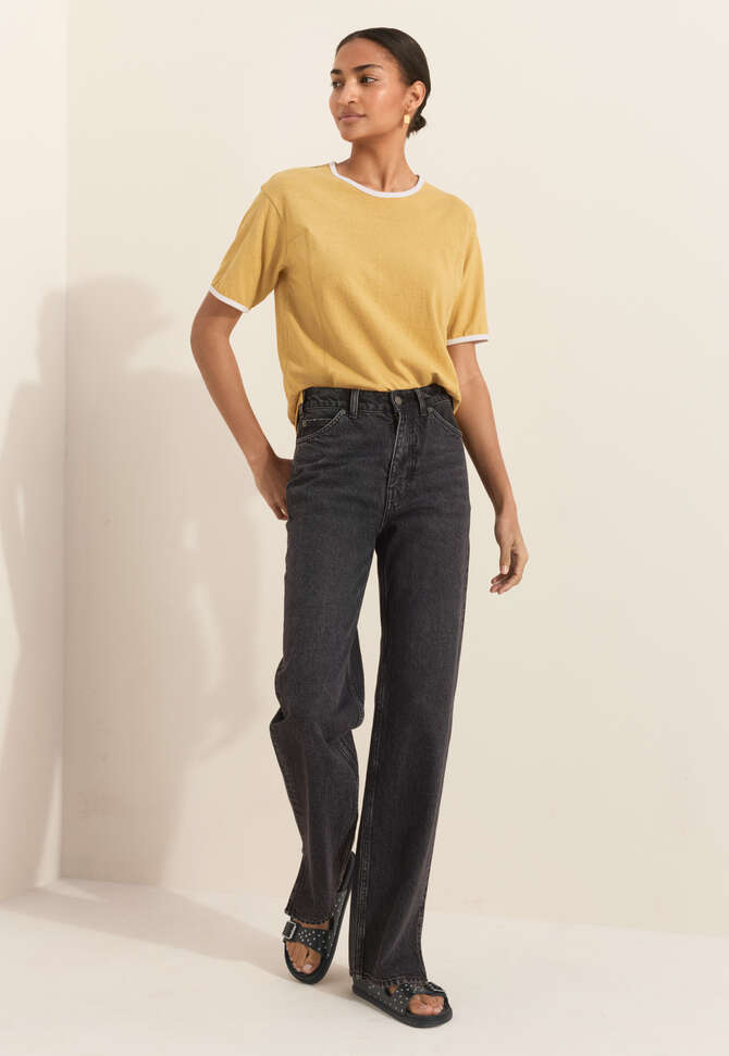 Jersey T-shirt, Warm yellow, completeTheLook