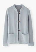 Knitted jacket, Chalk blue, webstill
