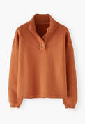 Striped sweatshirt, Burnt orange, webstill