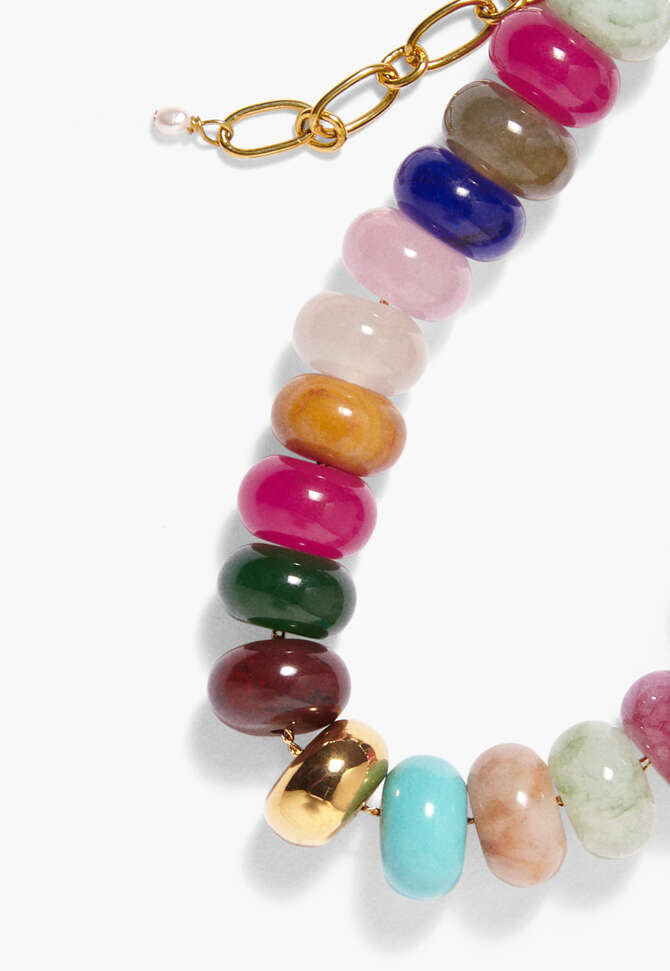 Beaded bracelet, Aqua multi, completeTheLook