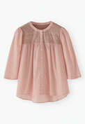 Embroidered blouse, Rose pink, webstill