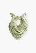 Square scarf, Sage green, webstill