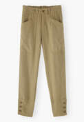 Cropped trousers, Soft olive, webstill