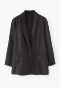 Relaxed blazer, Charcoal, webstill