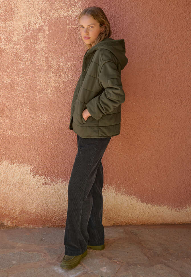 Straight-leg cord trousers, Charcoal, completeTheLook