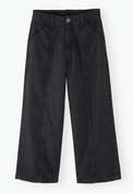 Wide-leg trousers, Black, webstill
