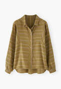 Striped blouse, Olive, webstill