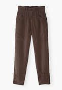 Cropped trousers, Chocolate, webstill
