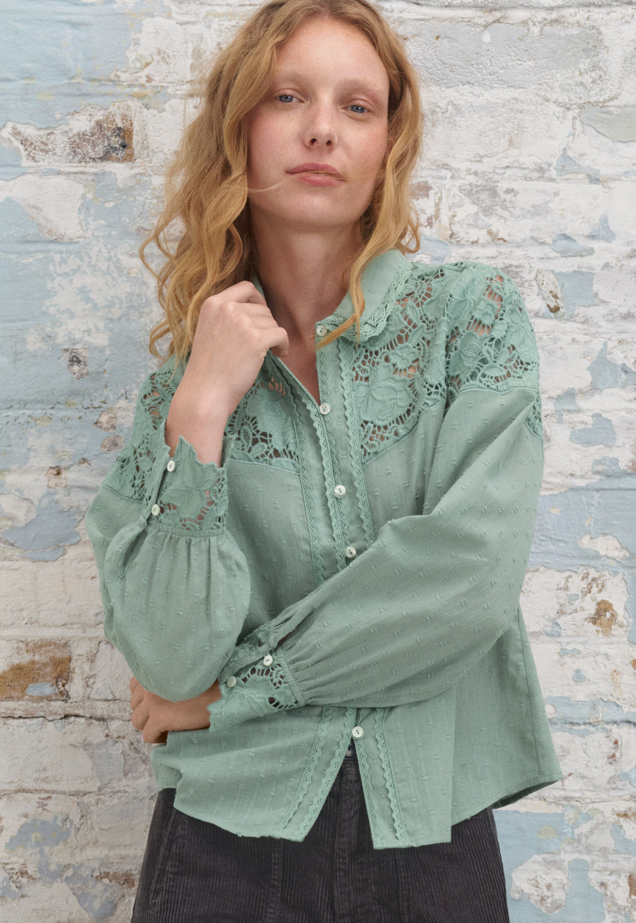 Pintuck blouse