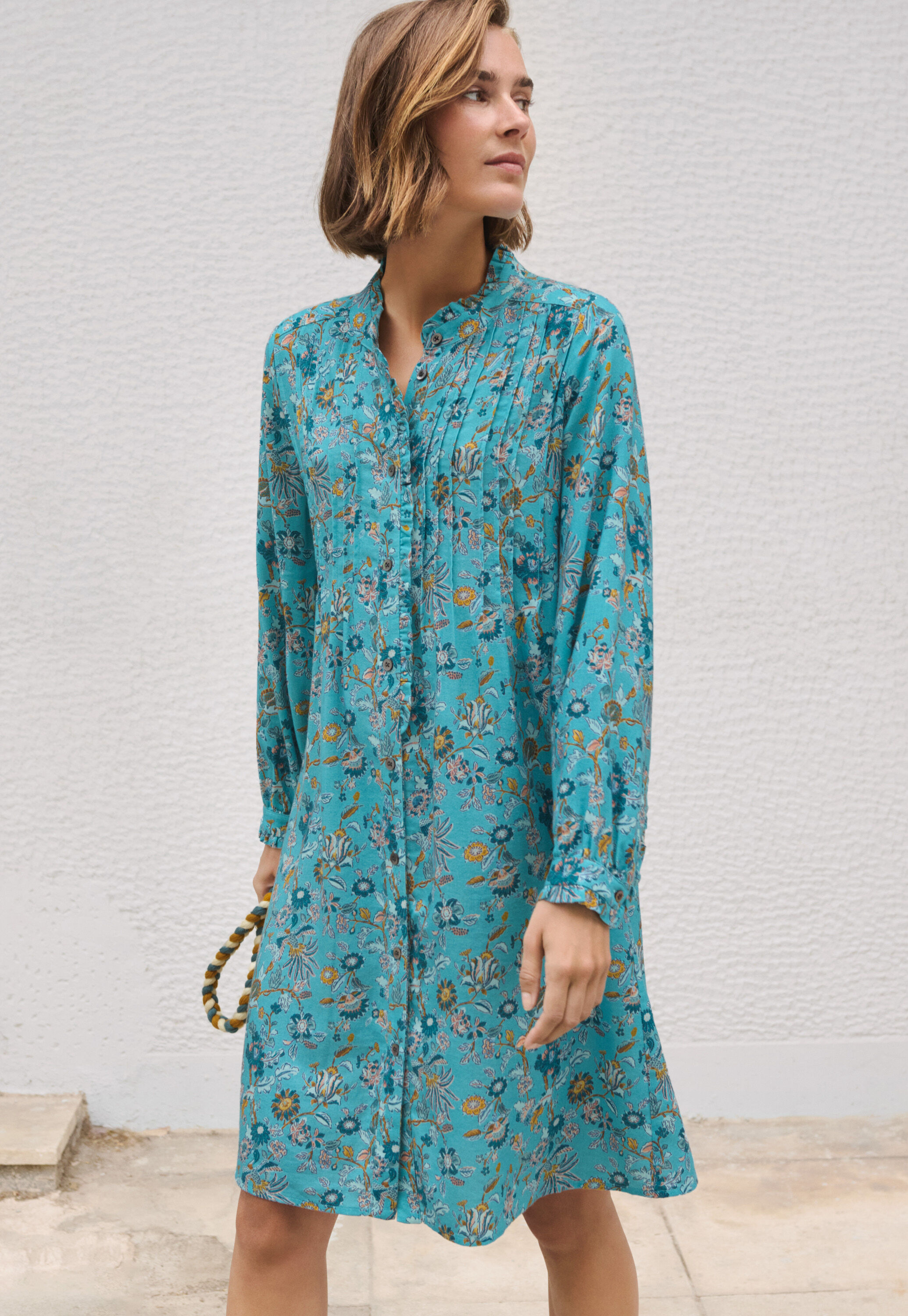 Printed shirtdress