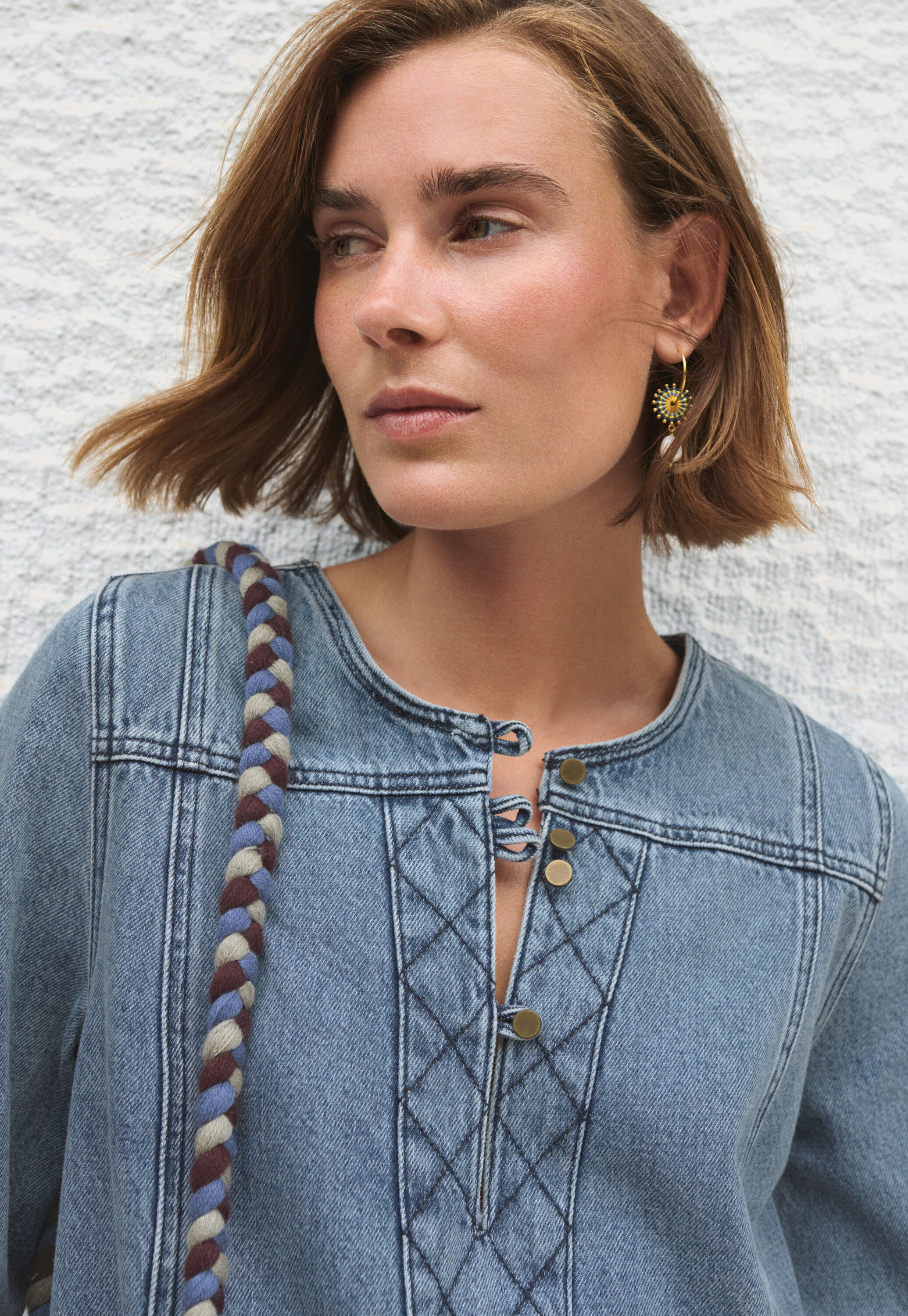 Pintuck blouse