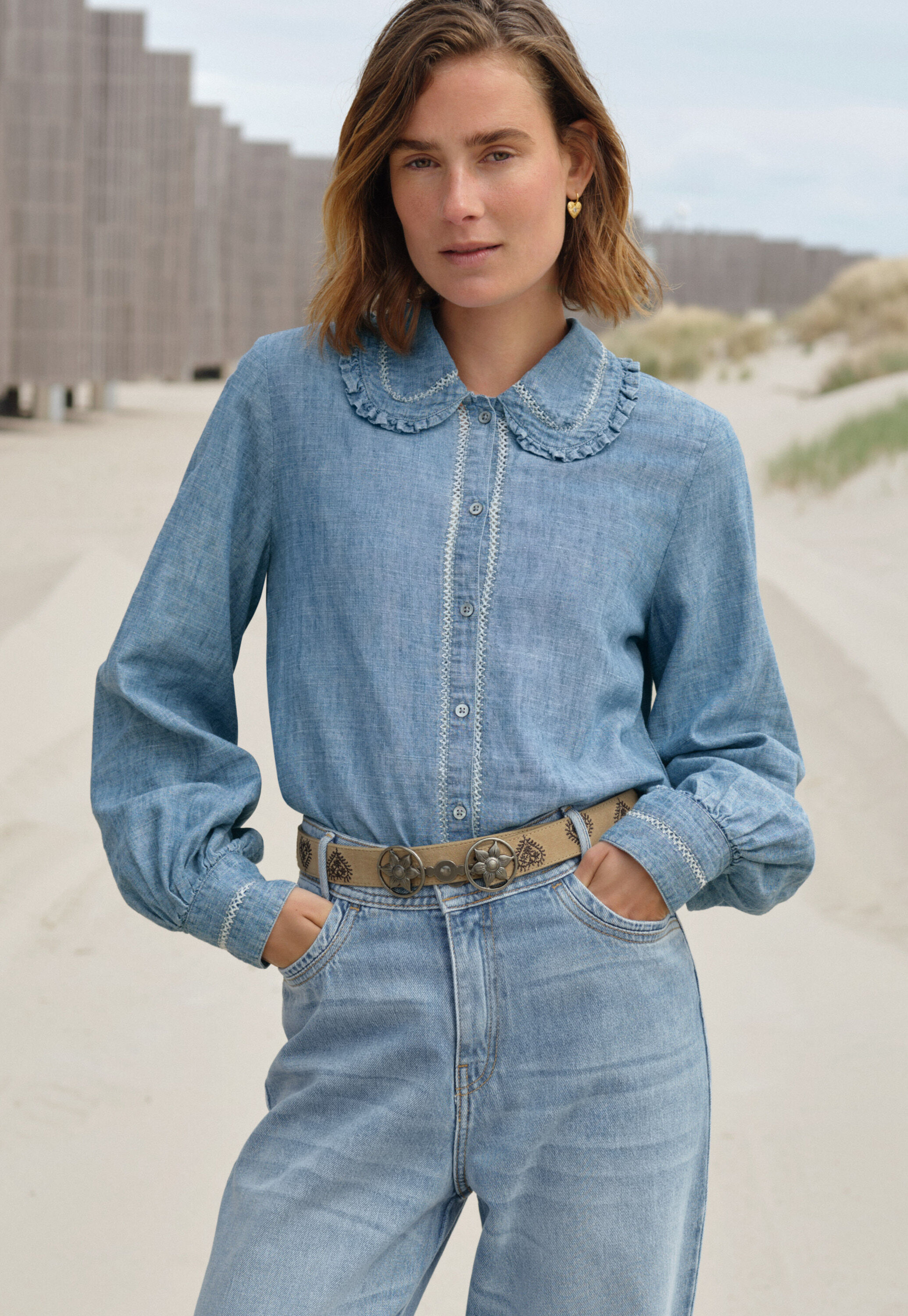 Pintuck blouse