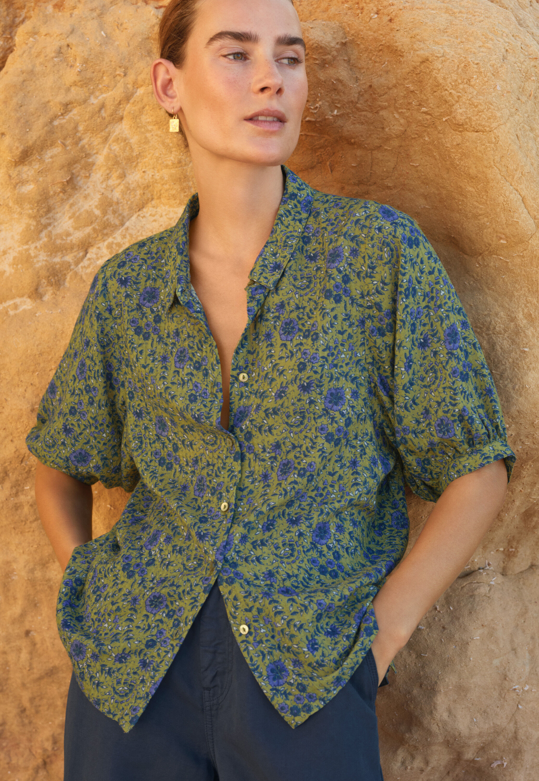 Pintuck blouse