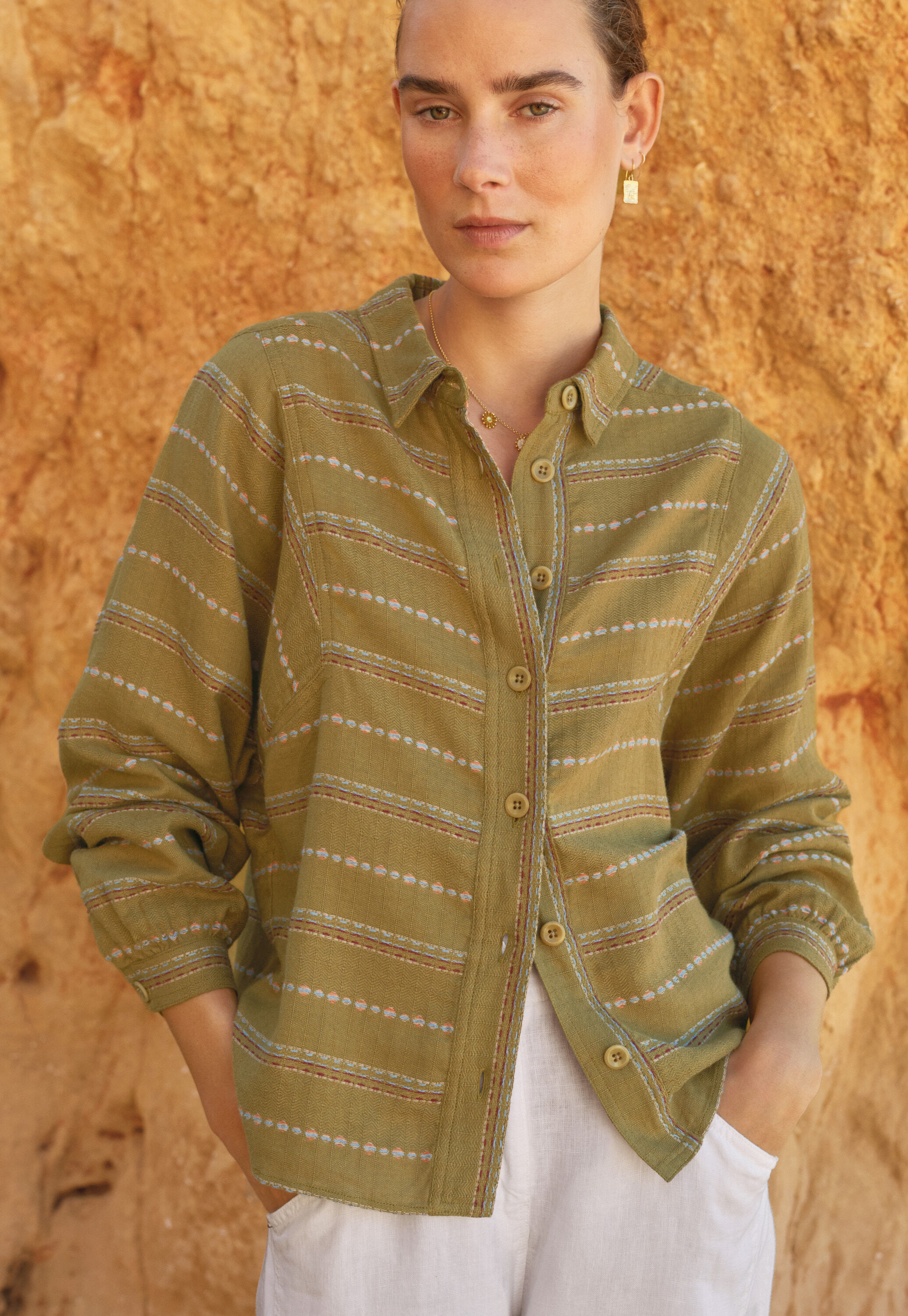 Pintuck blouse
