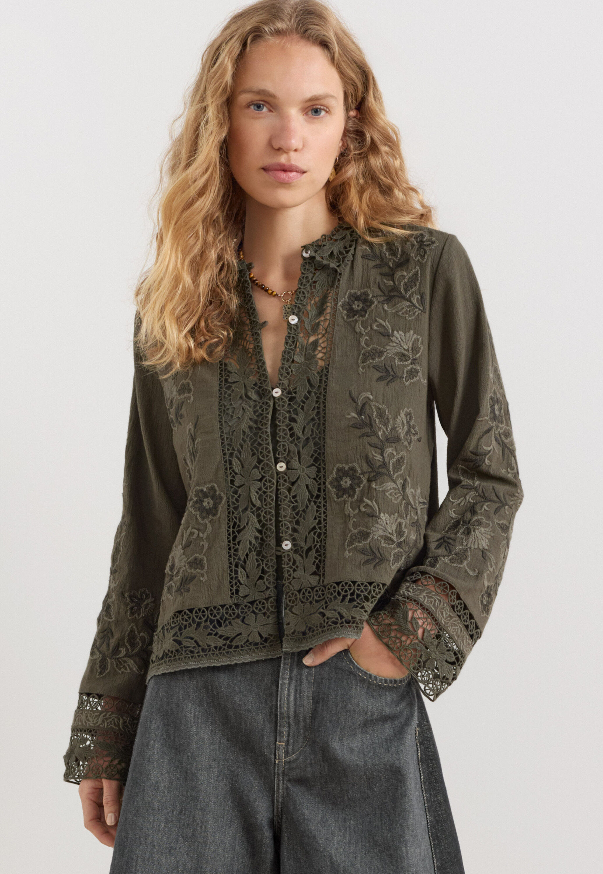 Pintuck blouse
