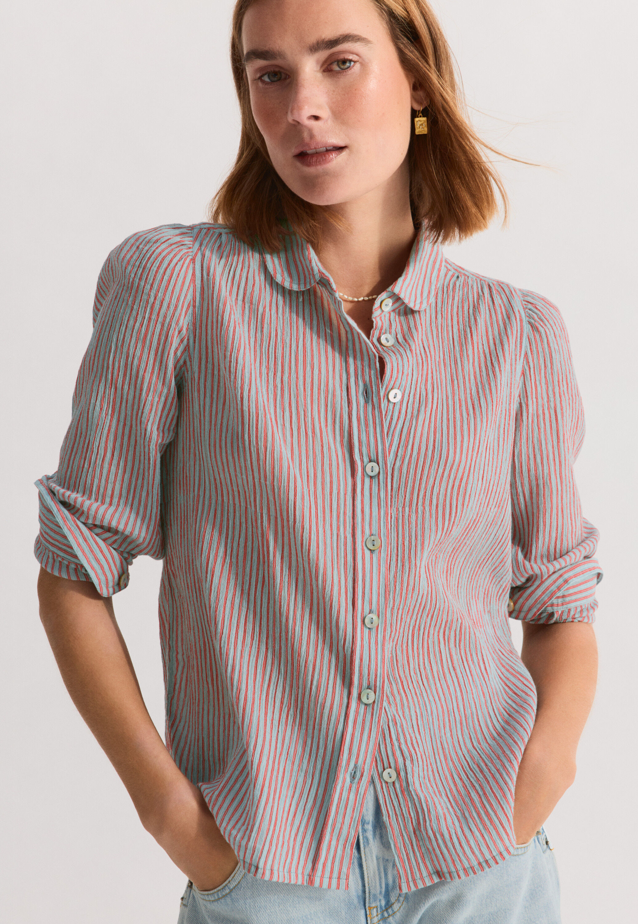 Pintuck blouse