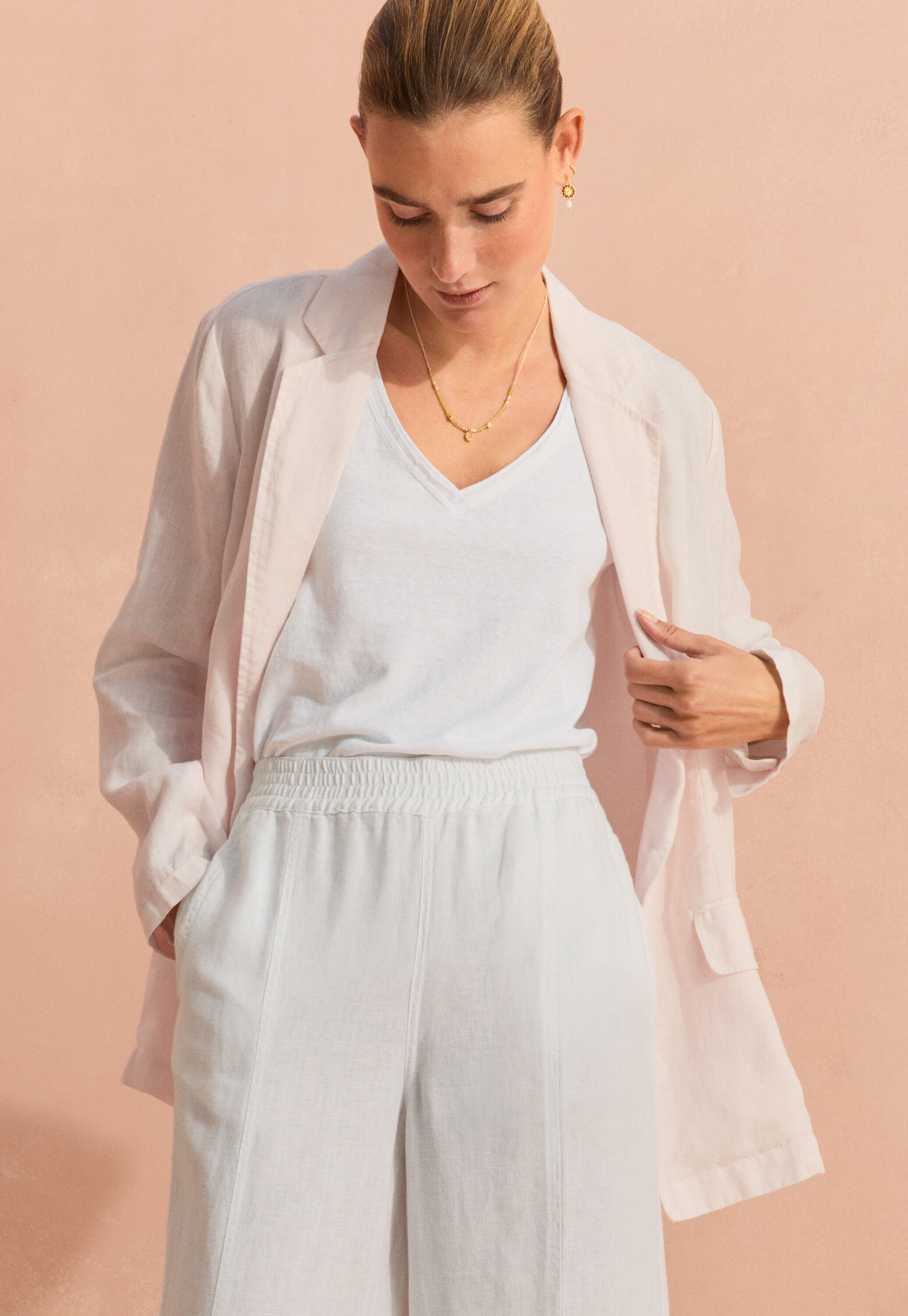 Cable-stitch cardigan