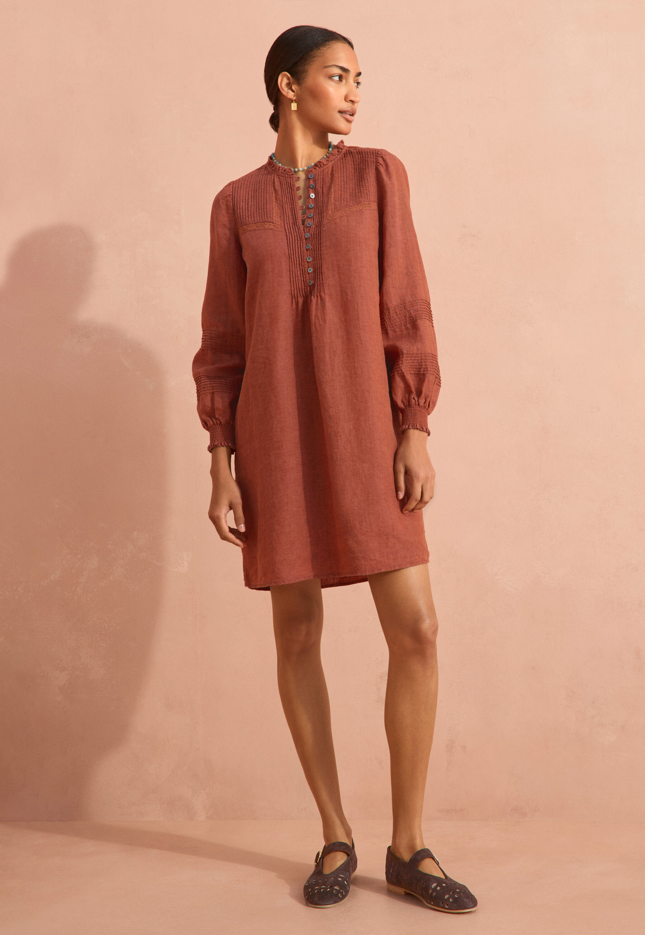 Pintuck dress