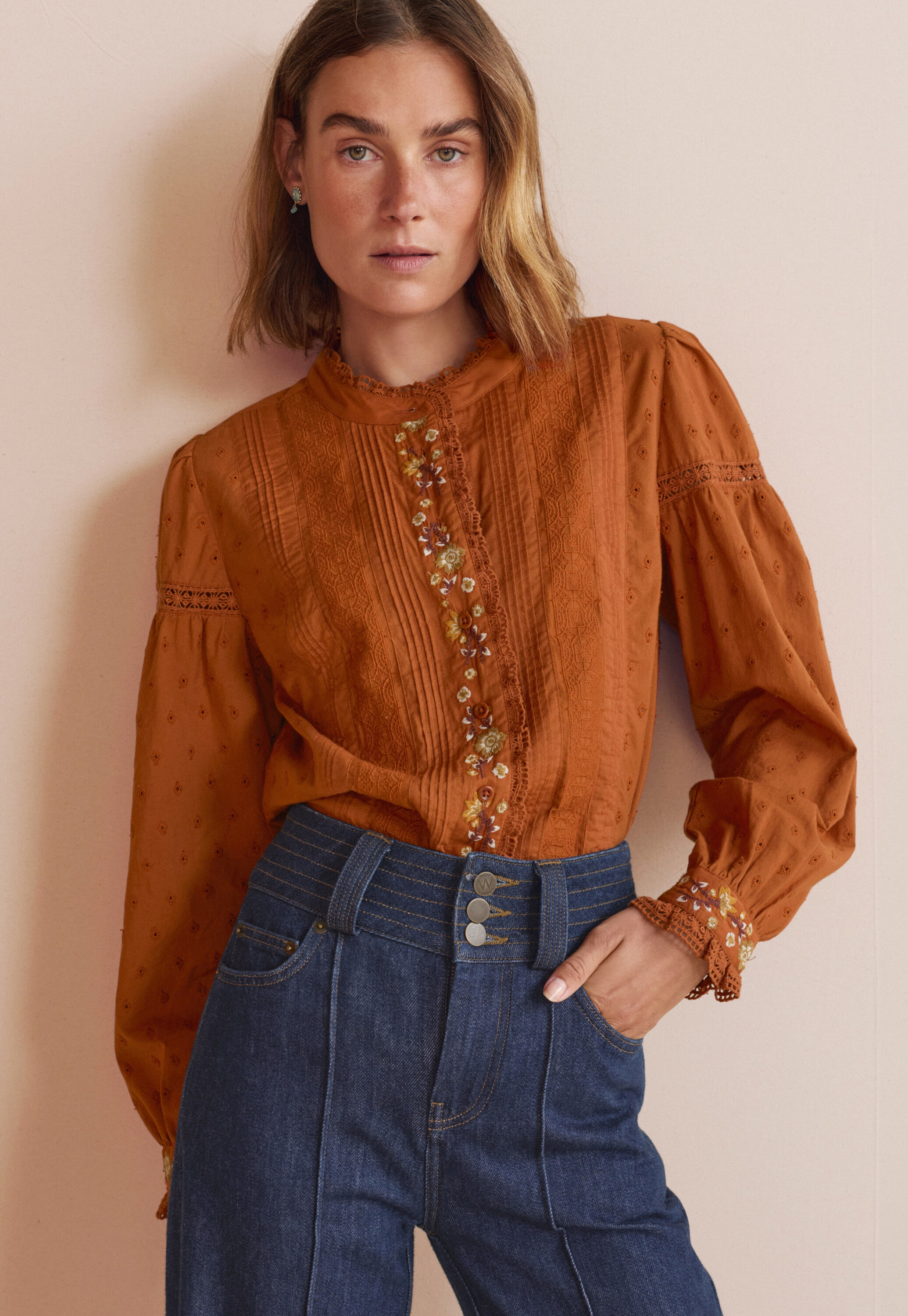 Waffle-stitch cardigan