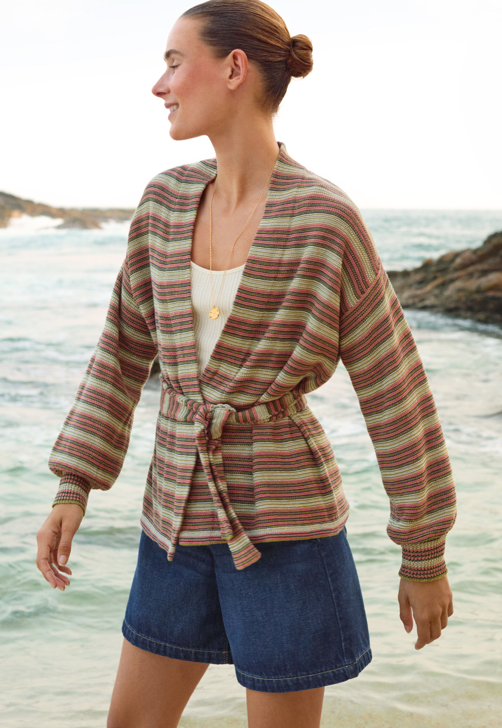 Striped cardigan