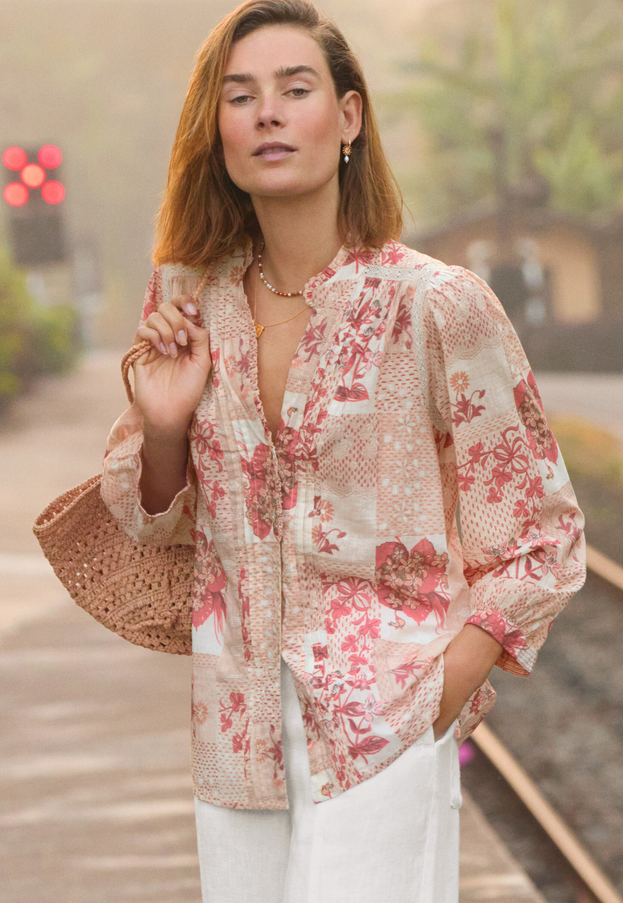 Pintuck blouse