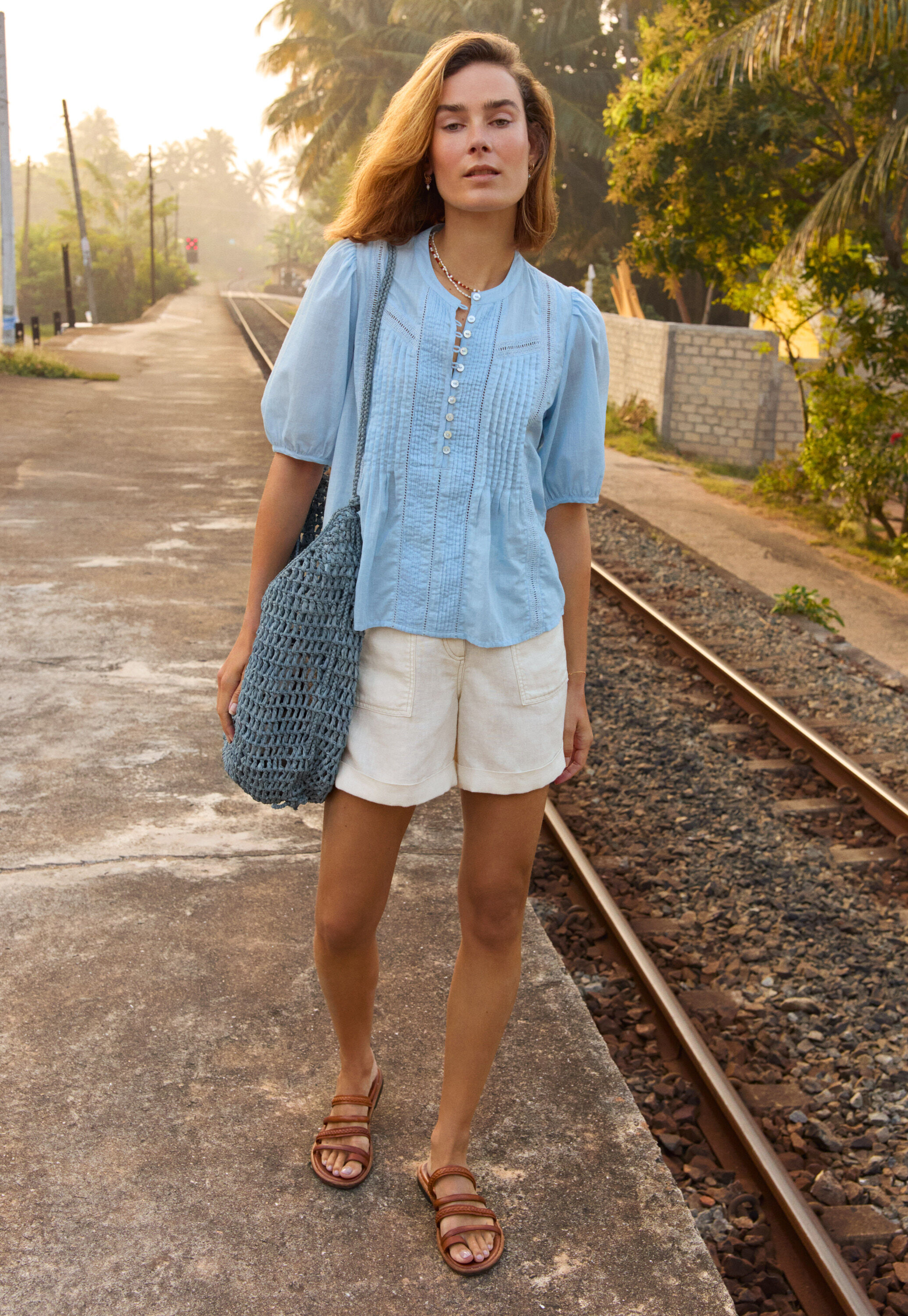 Patch-pocket shorts