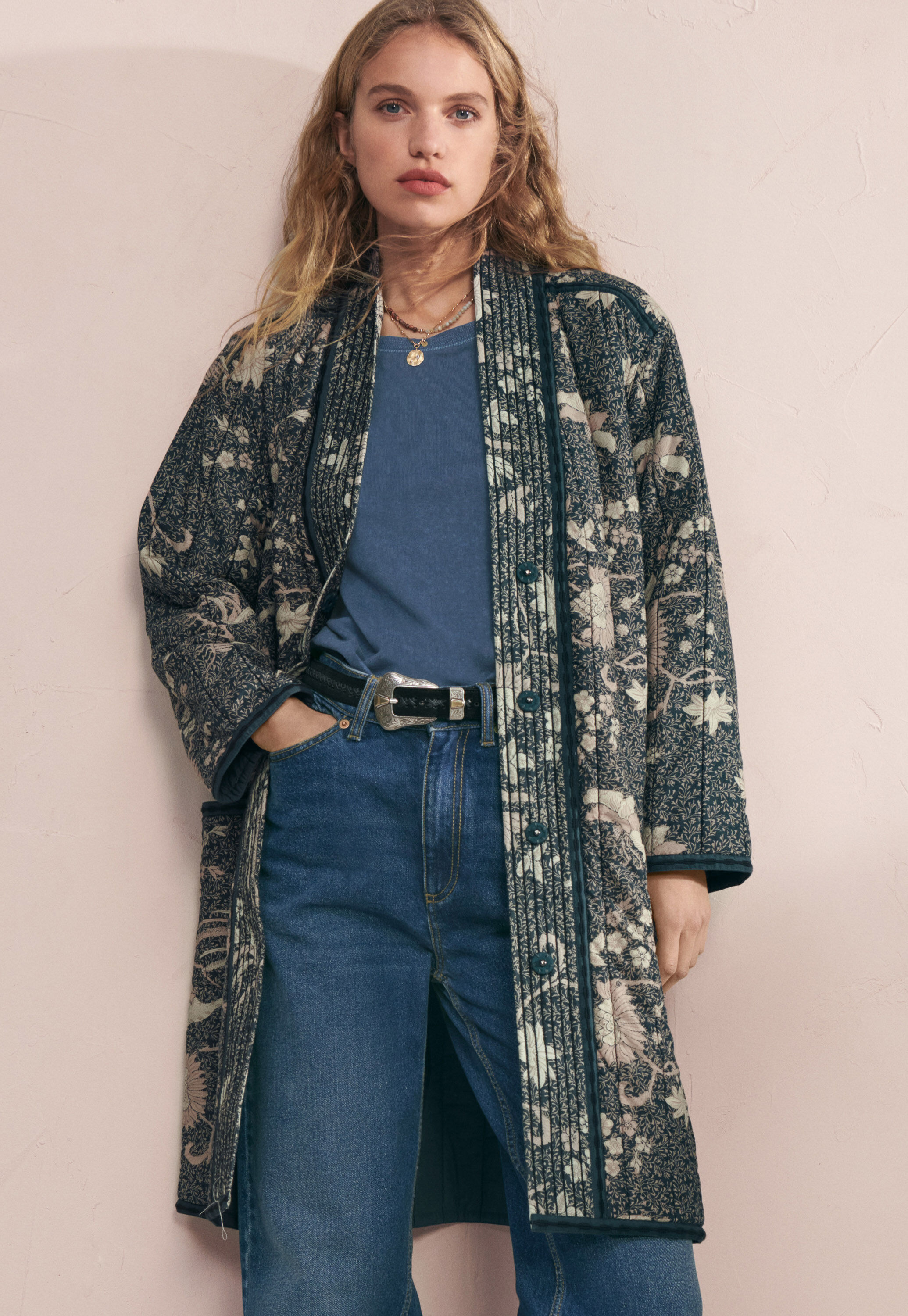 Cable-stitch cardigan