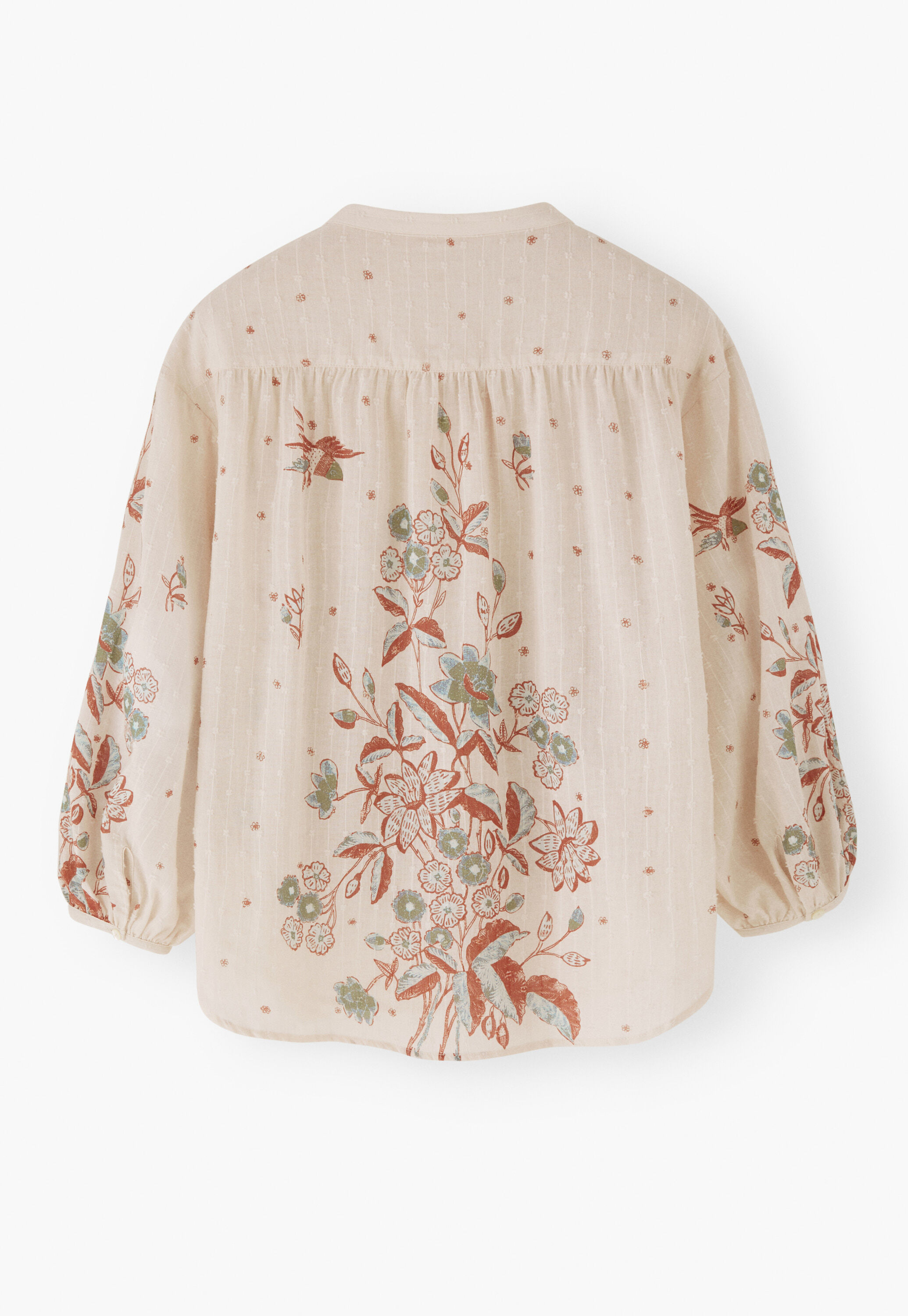 Printed boyfriend blouse