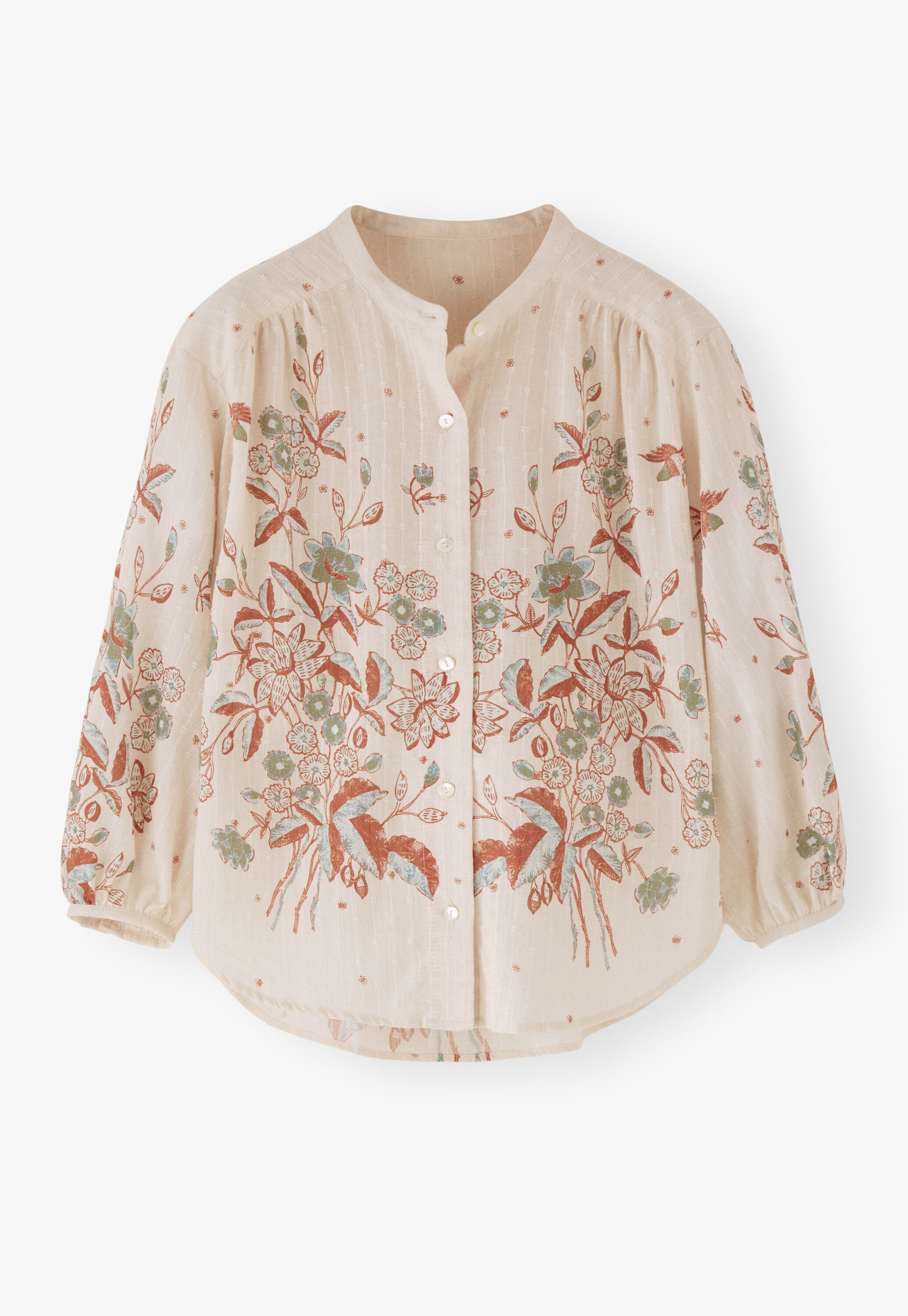 Printed boyfriend blouse