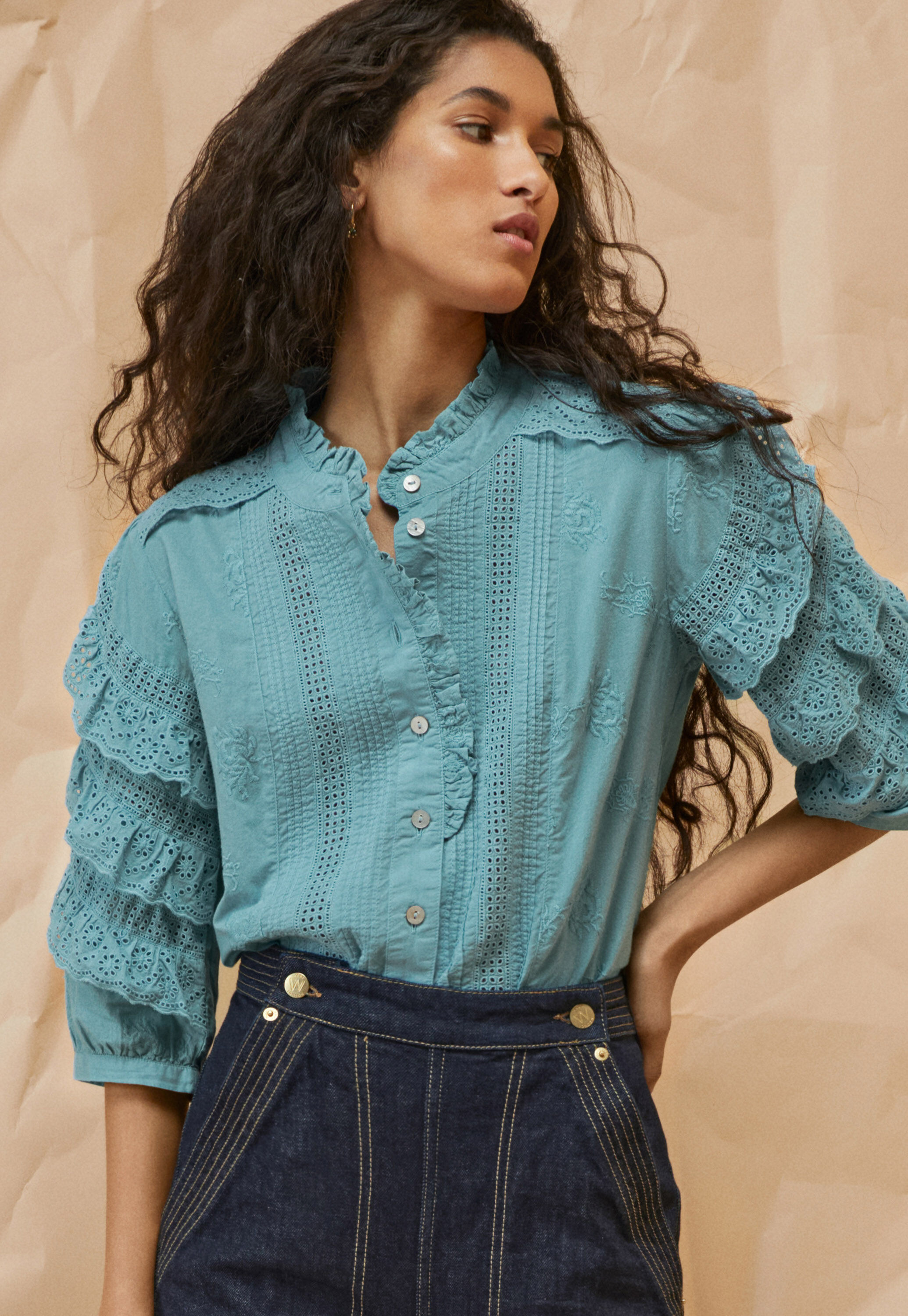 Schiffli blouse