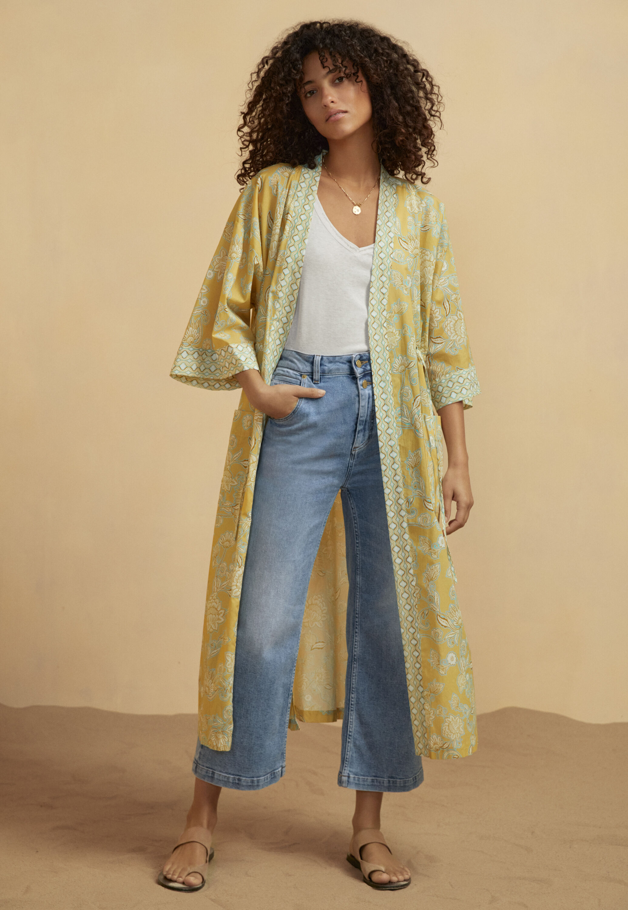 Cable-stitch cardigan