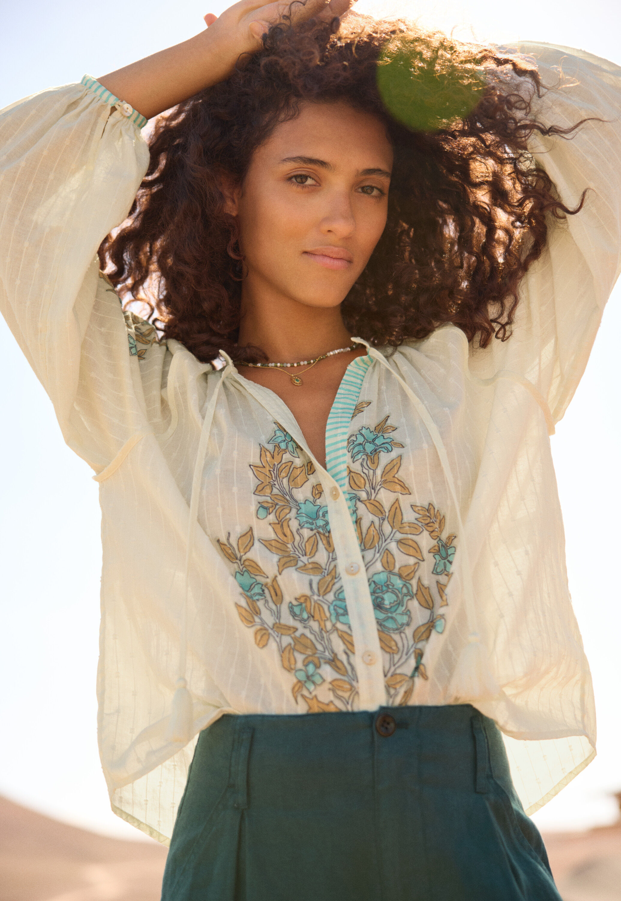 Pintuck blouse