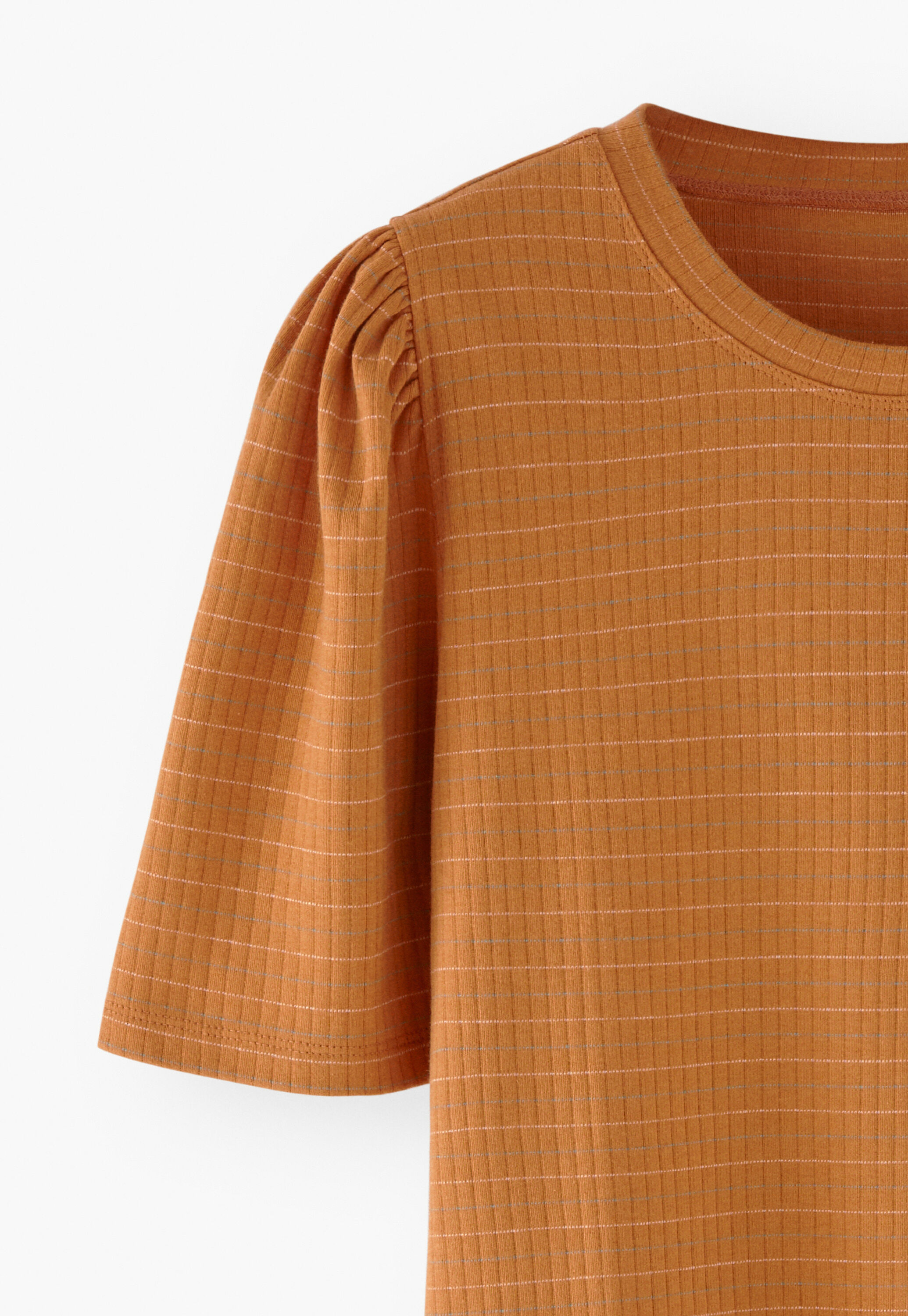 Puff sleeve t-shirt, Ginger, large