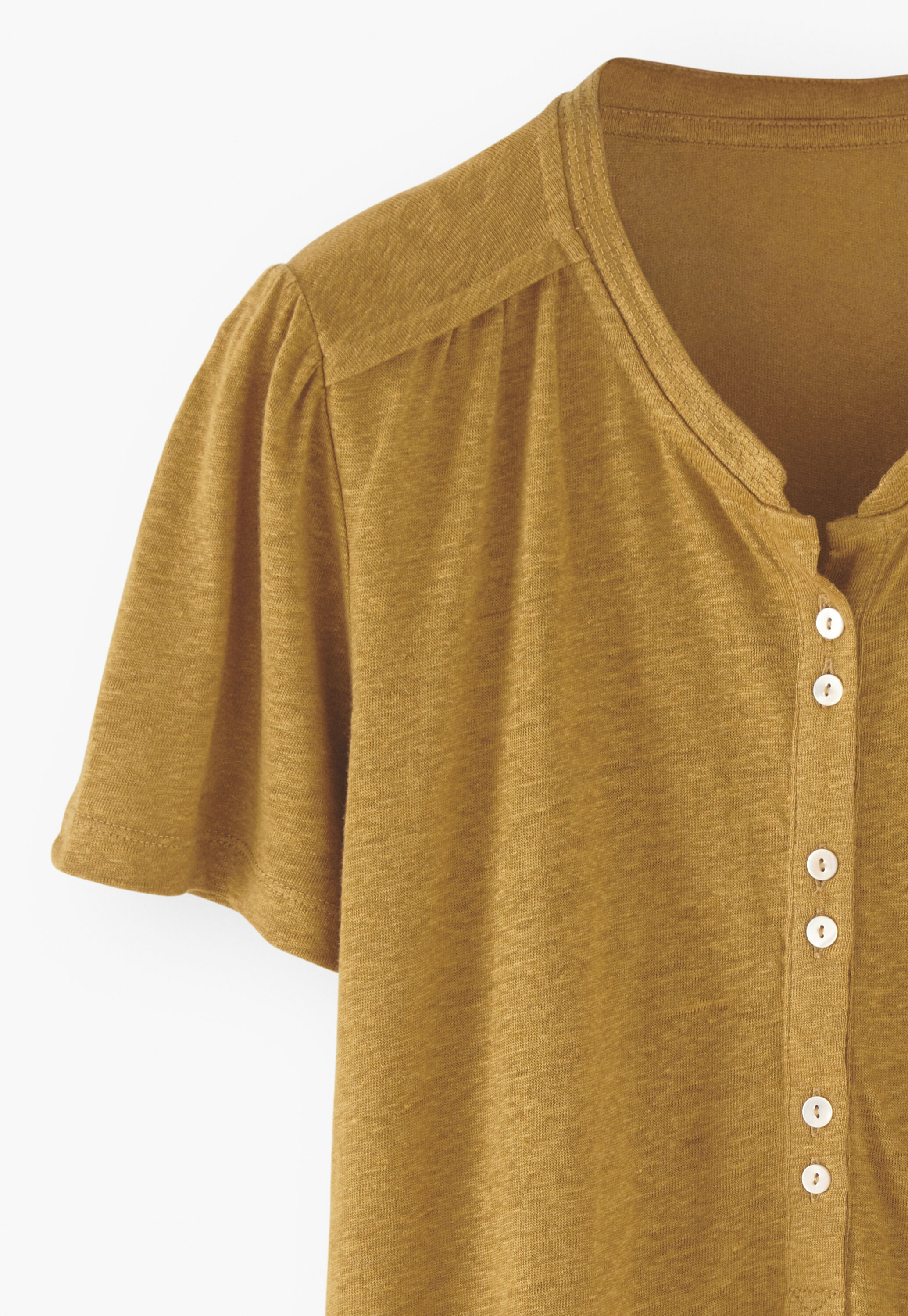 Collared jersey top
