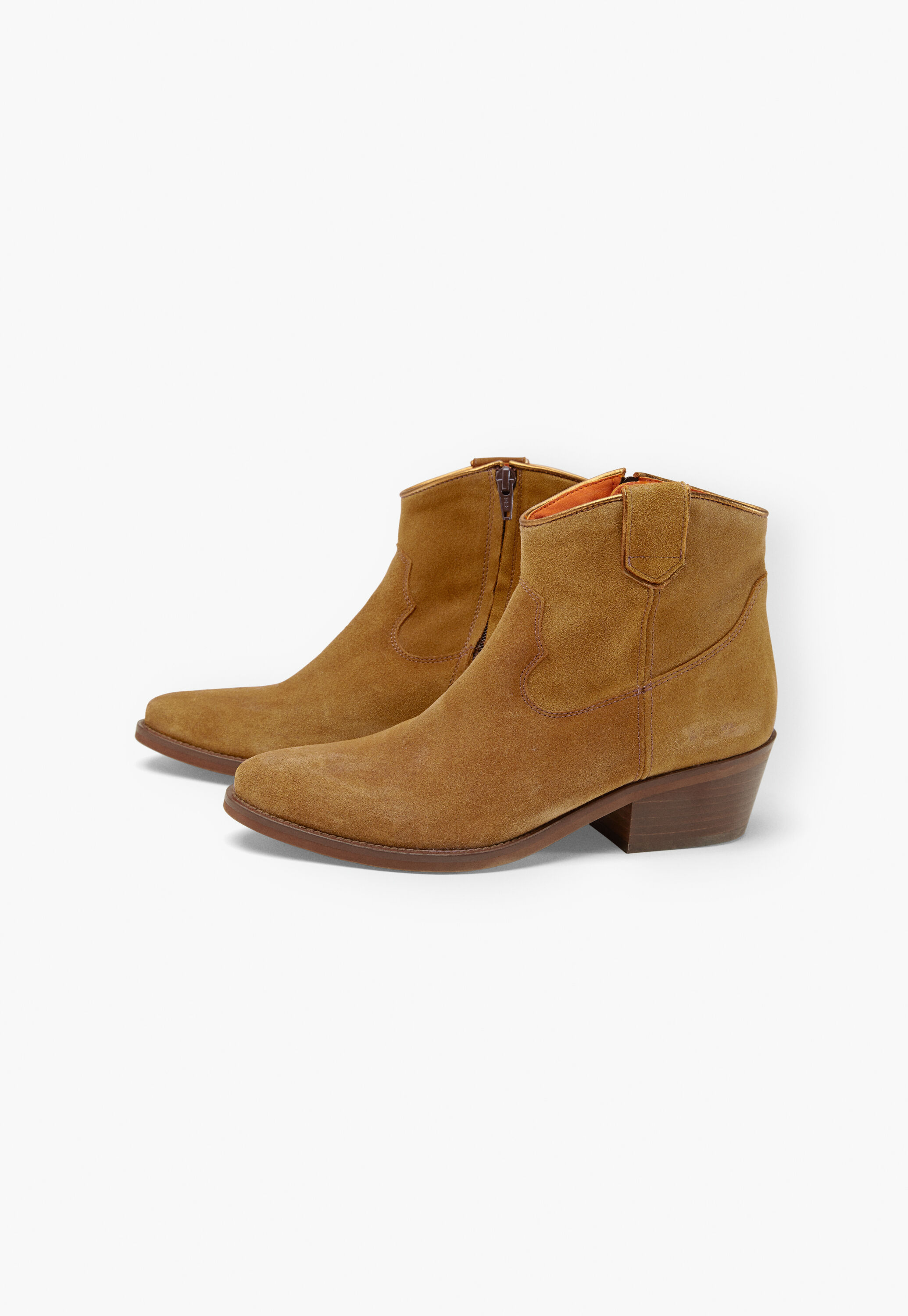 Suede ankle-boots